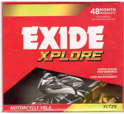 EXIDE XLTZ6 6 Ah Battery for Bike