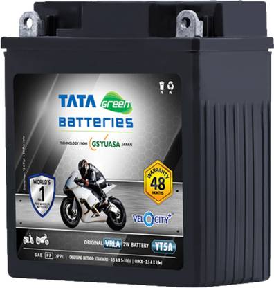 Tata Green Velocity Plus YT5A Two Wheeler Battery 5 Ah Battery for Bike