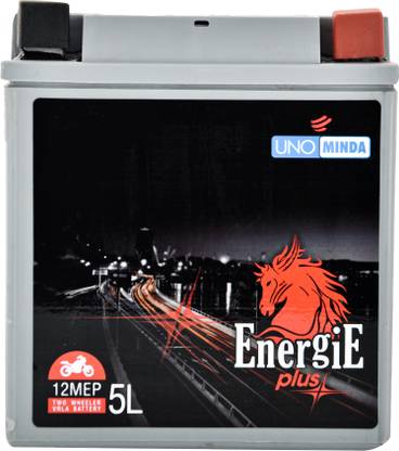 UNO MINDA 12MEP-5L 5 Ah Battery for Bike