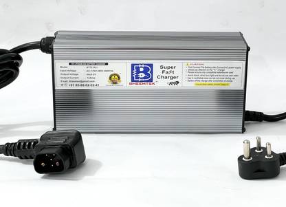 bheemtek Fast Charger 72v Lithium Battery with Bike Connector (Suitable for Revolt RV400) 466 Ah Battery for Bike