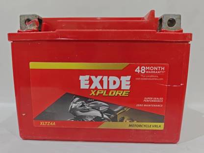 EXIDE XLTZ4A 4 Ah Battery for Bike