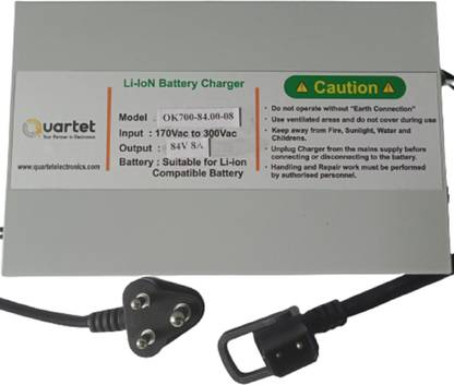 Quartet 72 Volt 84 Cut Off 8 AMP charger for Okinawa Electric Bike 80 Ah Battery for Bike