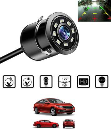 MSNP Waterproof 170 Degree Wide Hd Cmmera With 8Led Reverse 65 Reverse Assist Camera System
