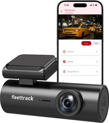 fleettrack Dashcam for Car | Real 2K with HDR Imaging | Voice Control | Upto 128GB Supports Dashboard Camera System