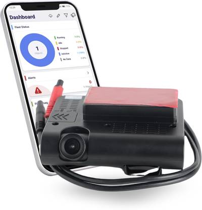 fetaca DC5 Dashcam with GPS Tracker Dual Camera and Multi-Type Alarms for Reverse Assist Camera System