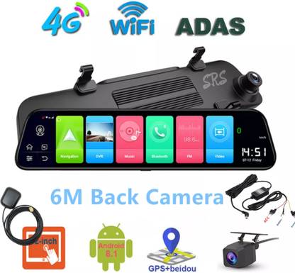SRS ABSOLUTE 10" Smart Full Touchscreen 4G Android DashCam Remote monitor Reverse Assist Camera System
