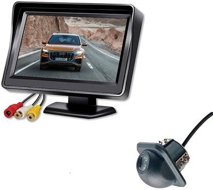 Orlov 5 Inch Universal Car Rear View Camera with Display - Night Vision,Waterproof Reverse Assist Camera System