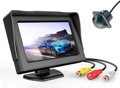 ROCKTECH 5 Inch Universal Car Rear View Camera with Display - Night Vision,Waterproof Reverse Assist Camera System
