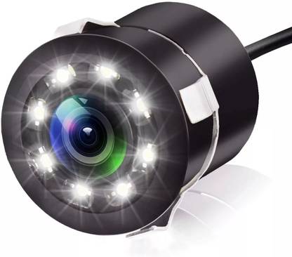 carfrill Car Reverse Camera Night Vision 180 Degrees Water + Drill Reverse Assist Camera System