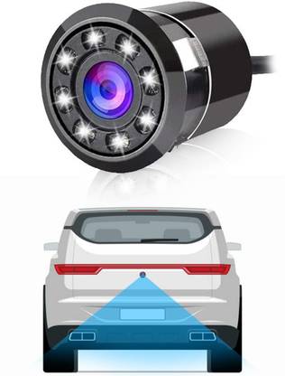 ACE Car Rear View Reverse Parking Camera with 8 LED Night Vision for All Reverse Assist Camera System