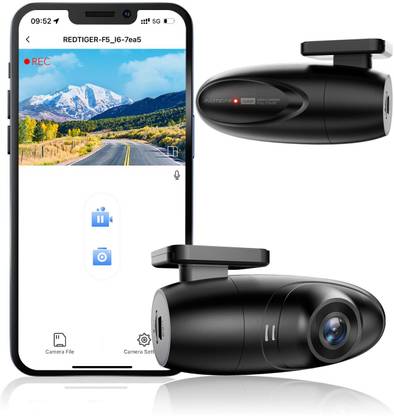Redtiger F5 WiFi Dash Cam Front:1080P Full HD Smart Dash Camera for Cars Dashboard Camera System