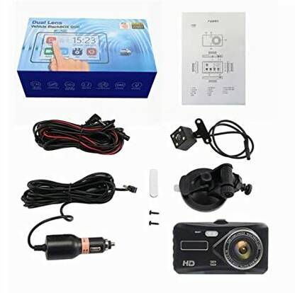 AUSHA Car with Front and Rear, Loop Recording ,G Sensor, Motion Detection & Night Reverse Assist Camera System