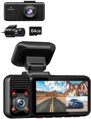 Redtiger 4K 3 Channel Dash Cam 5G Wifi Dashboard Camera System