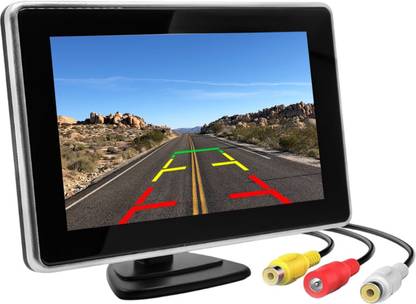 FABTEC 5 inch Dashboard TFT Monitor LCD Screen, Universal for Cars, SUV, Trucks Reverse Assist Camera System