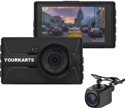 YOURKARTS.COM YOURKARTS.COM Dashcam 3-Inch Display,G-Sensor, Night Vision-18 Months Warranty In-car Camera System
