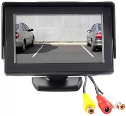 MotoPanda 4.3"TFT LCD Digital Monitor, Rear View Reverse Display for Car Any Model Reverse Assist Camera System