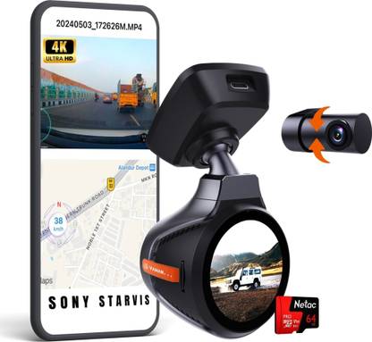 VAHAN VUE 4K Dash Camera | Sony STARVIS | 2160P | 1.66” Screen | Wi-Fi | GPS | Mobile App In-car Camera System