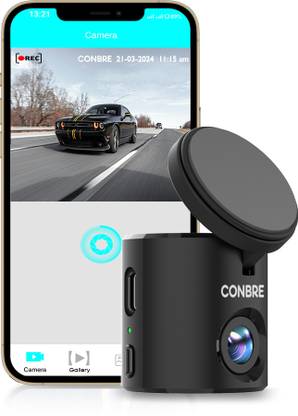 Conbre Blackbox 2MP Wide angel Full HD Dash Car Dash Camera | Upto 256GB SD Card Reverse Assist Camera System