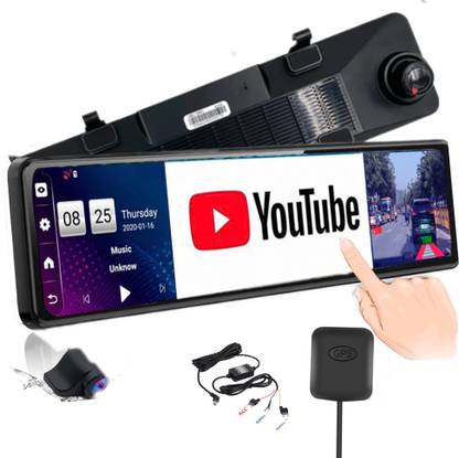 SRS ABSOLUTE Android ADAS Touchscreen Smart DashCam 4G WiFi Remote Monitor Playstore BT FM In-car Camera System
