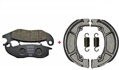 nikavi Front&Rear(Combo)Brake Pad+Brake Shoe for Honda Shine Latest models(DP9+BSS01) Vehicle Disc Pad