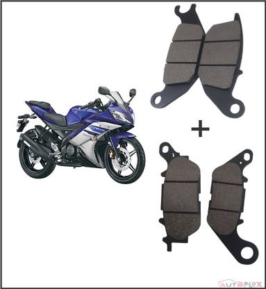 AUTOPLEX Front & Rear Disc Pad Compatible For YAMAHA R15 V1 & V2 (Version-1/2)(Pack Of 1) Vehicle Disc Pad