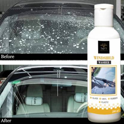 SAPI'S Windscreen Washer, Fluid Concentrate Fast Cleaning of Rain/water Drops For Safe Driving - 60 ML (Pouch) Car Care/Car Accessories/Automotive Products