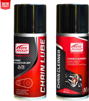 AUTO PICKUP Premium Quality 150ml Faster Cleaning Chain Lube & Chain Cleaner Spray Engine Cleaner