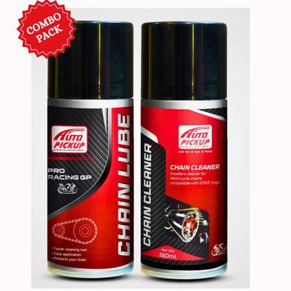 AUTO PICKUP Combo Pack Chain Lube and Chain Cleaner 150 ml Engine Cleaner