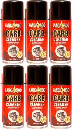 KANGAROO Choke Carburettor Throttle Body Cleaner Spray 150 ML Each (Pack of 6) Engine Cleaner