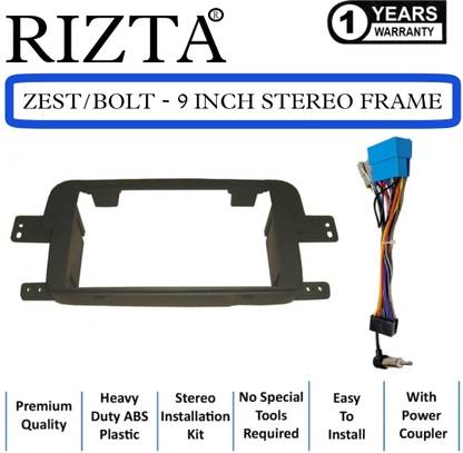 RIZTA ZEST/BOLT 9-INCH STEREO FRAME FOR ANDROID PLAYER (DOUBLE DIN) Media Player Frame