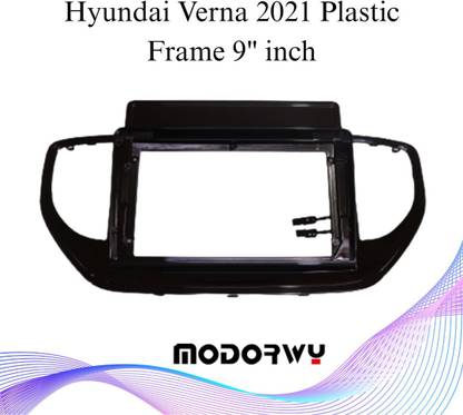 Modorwy 9" inch Verna 2021 ABS Plastic Frame With Socket Media Player Frame