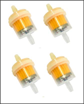 AUTOPLEX bike filter for universal bike fuel filter(Pack of 4) remove dirt & many more petrol inline filter for universal all bike for reliable performance Inline Fuel Filter
