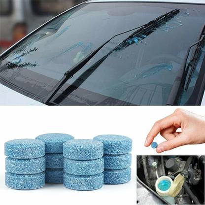 GOLDINKS 10PCS-1Set Car Windshield Glass Cleaner Wiper Detergent Effervescent Tablets Tablet Concentrate Vehicle Glass Cleaner