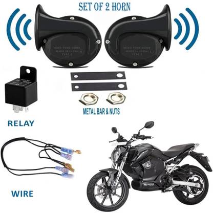 D-PRIME Horn For Universal For Bike Super Splendor, YZF R15, Classic 350