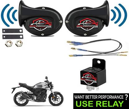 Autoinnovation Horn For Honda CBR, CBR 150R, CBR 250, CBR 250R, Universal For Bike
