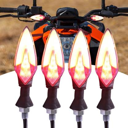 ASRYD Front, Rear LED Indicator Light for Universal For Bike Universal For Bike