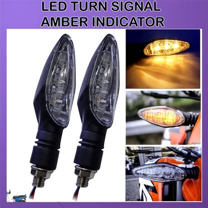 DvineAutoFashionZ Front, Rear LED Indicator Light for Honda Universal For Bike