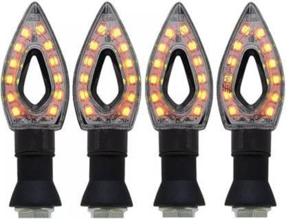 DriveXpert Front, Rear LED Indicator Light for Universal For Bike Universal For Bike