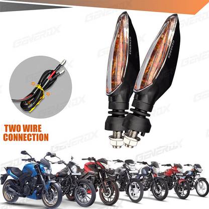 Generox Front, Rear LED Indicator Light for Bajaj Universal For Bike