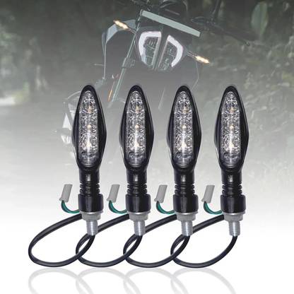 Moto Genius Front, Rear LED Indicator Light for Universal For Bike Universal For Bike, Apache RTR 160, Duke 390, RC 200, RC 390