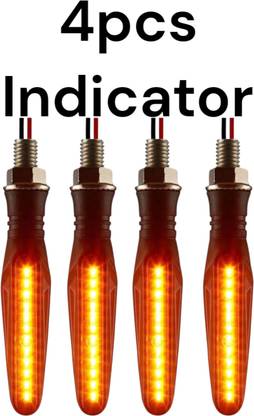 BIKEBLOOM Side, Rear, Front Xenon Indicator Light for Universal For Bike, KTM Universal For Bike, Duke 190, Duke 180