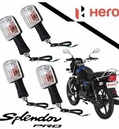 BIKEBLOOM Rear, Front Incandescent Indicator Light for Hero Splendor Pro, Splendor NXG, Splendor Plus, Splendor, Super Splendor