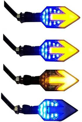 DriveXpert Front, Rear LED Indicator Light for Universal For Bike Universal For Bike