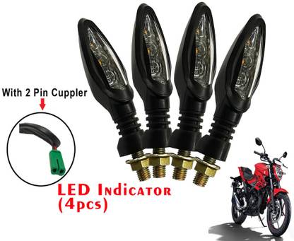 Generox Front, Rear LED Indicator Light for Suzuki Gixxer Naked