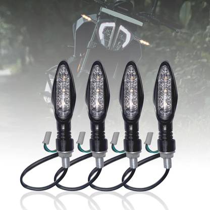 Moto Genius Front, Rear LED Indicator Light for Universal For Bike Apache 250, Apache RTR 160, Duke 390, RC 200, RC 390