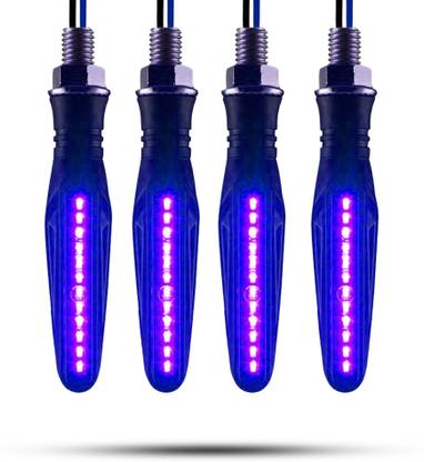 Autofledge Front, Rear, Side LED Indicator Light for Bajaj, Bullet, Datsun, Hero, Honda, KTM, Kawasaki, Royal Enfield, TVS, Universal For Bike, Yamaha 3 Series, 4 Series, 5 Series, 6 Series, 7 Series