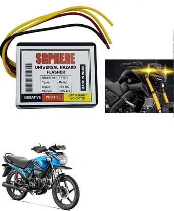 SRPHERE Front, Rear Flasher Indicator Light for Universal For Bike Universal For Bike