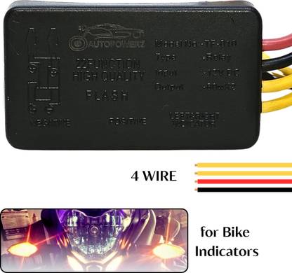 AutoPowerz Front, Side, Rear Flasher Indicator Light for Universal For Bike Universal For Bike