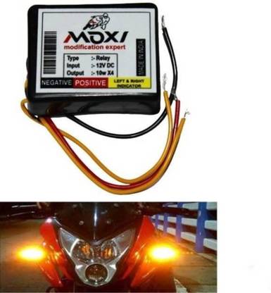 DriveXpert Front, Rear LED Indicator Light for Universal For Bike Universal For Bike