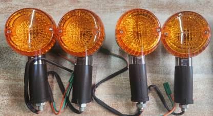 BIKEBLOOM Side, Rear, Front Incandescent Indicator Light for Bullet, Royal Enfield Classic 350